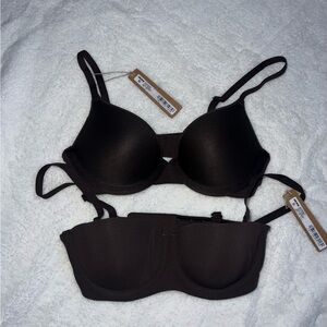 SKIMS Black T-Shirt Bra Intimates